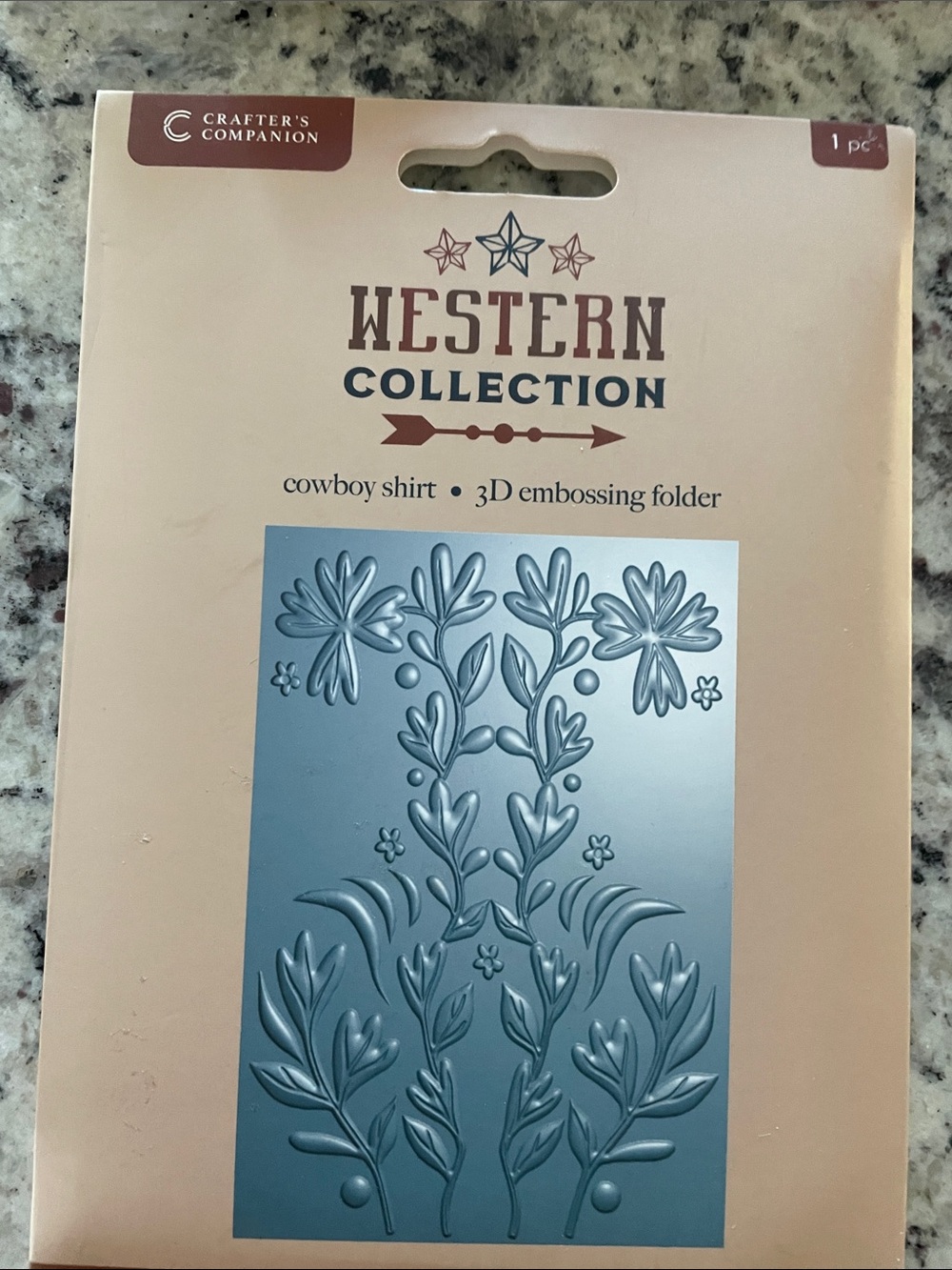 Western Collection 3D Embossing Folder Cowboy Shirt- New